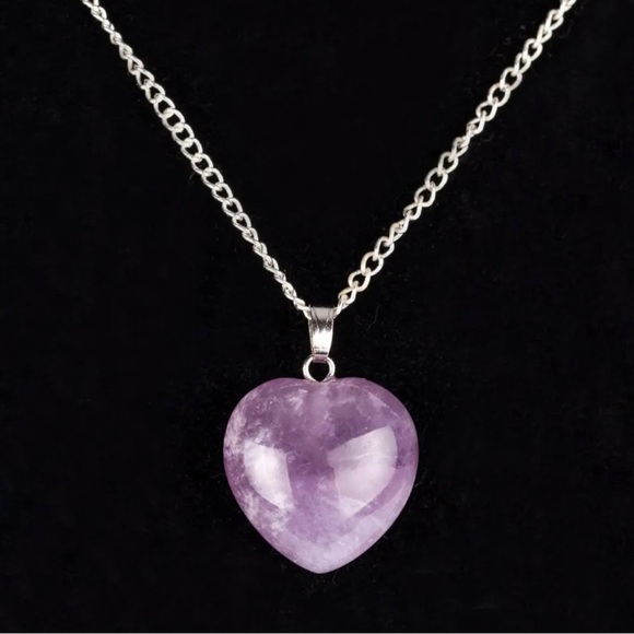 Jewelry - Amethyst Heart Pendant